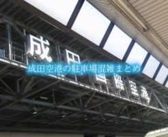 成田空港　駐車場　混雑